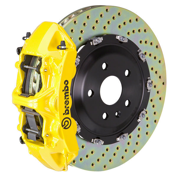 Brembo GT|M front brake kit for BMW F40/F44/F46/F48+ – n caliper 6 piston 2 piece 365 380mm drilled yellow