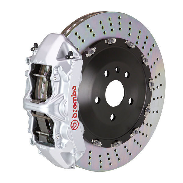Brembo GT|M front brake kit for BMW E60/E63/E64 – n caliper 6 piston 2 piece 405mm drilled silver