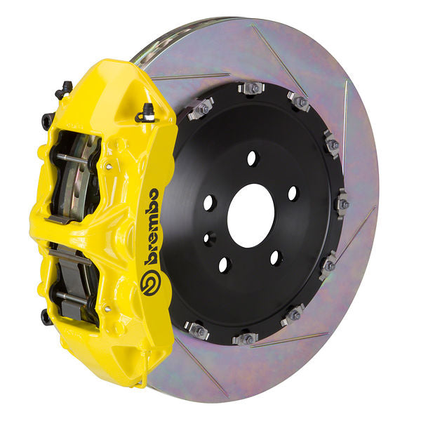 Brembo GT|M front brake kit for Porsche 970 – n caliper 6 piston 2 piece 405mm slotted Type 1 yellow