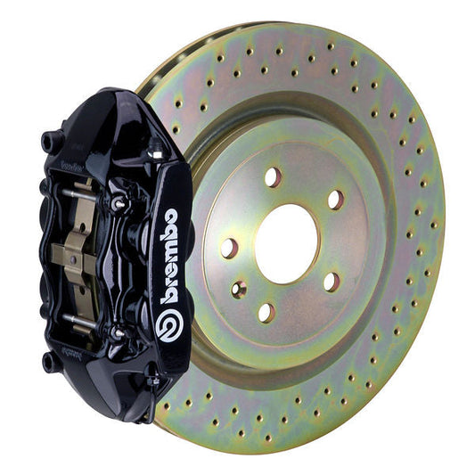 Brembo GT|M front brake kit for Porsche 911 – p caliper 4 piston 1 piece 323 365mm drilled black