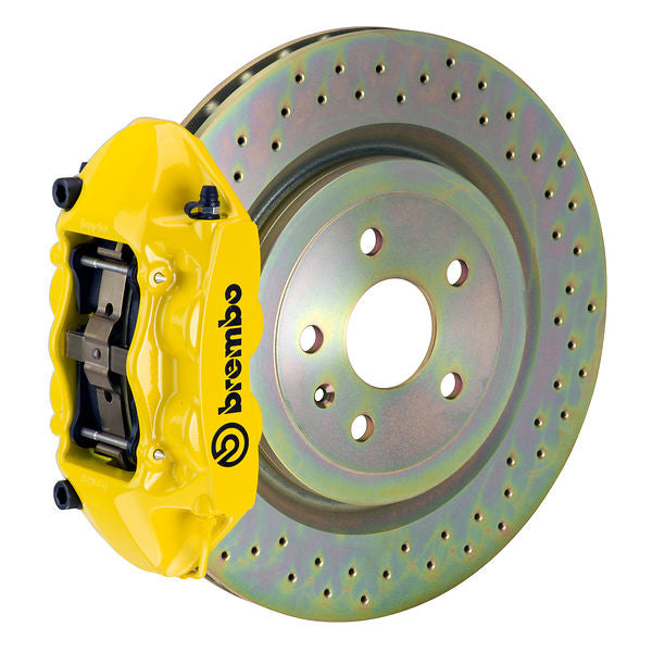 Brembo GT|M front brake kit for Porsche 911 – p caliper 4 piston 1 piece 323 365mm drilled yellow
