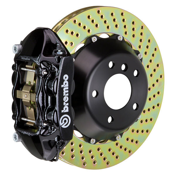 Brembo GT|M rear brake kit for Porsche 986 – p caliper 4 piston 2 piece 345 365 380mm drilled black