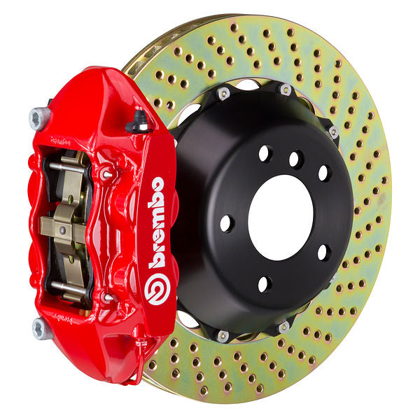 Brembo GT|M rear brake kit for Porsche 955/957 – p caliper 4 piston 2 piece 345 365 380mm drilled red