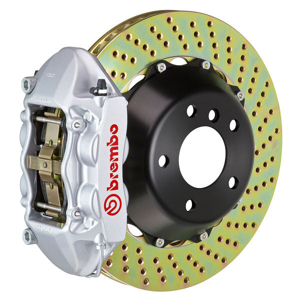 Brembo GT|M rear brake kit for Porsche 991 – p caliper 4 piston 2 piece 345 365 380mm drilled silver
