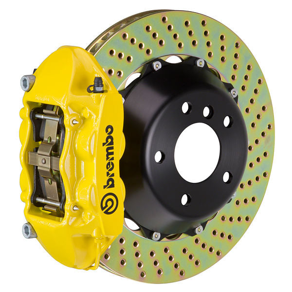 Brembo GT|M rear brake kit for Porsche 993 – p caliper 4 piston 2 piece 345 365 380mm drilled yellow