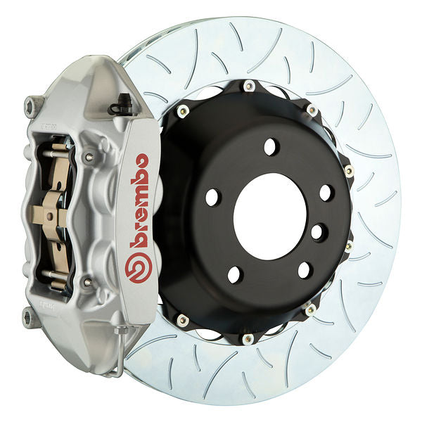 Brembo GT|M rear brake kit for Porsche 987 Boxster/Cayman – p caliper 4 piston 2 piece 345 365 380mm slotted Type 3 silver