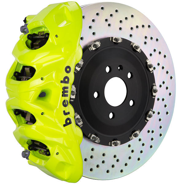 Brembo GT|BM front brake kit for BMW G45 – q caliper 8 piston 2 piece 412mm drilled fluo yellow