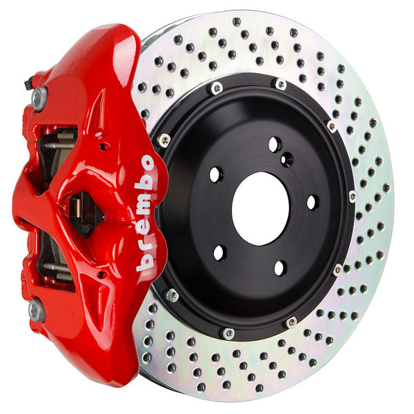 Brembo GT|BM rear brake kit for BMW F87/F80/F82 – s caliper 4 piston 2 piece 345 380mm drilled red