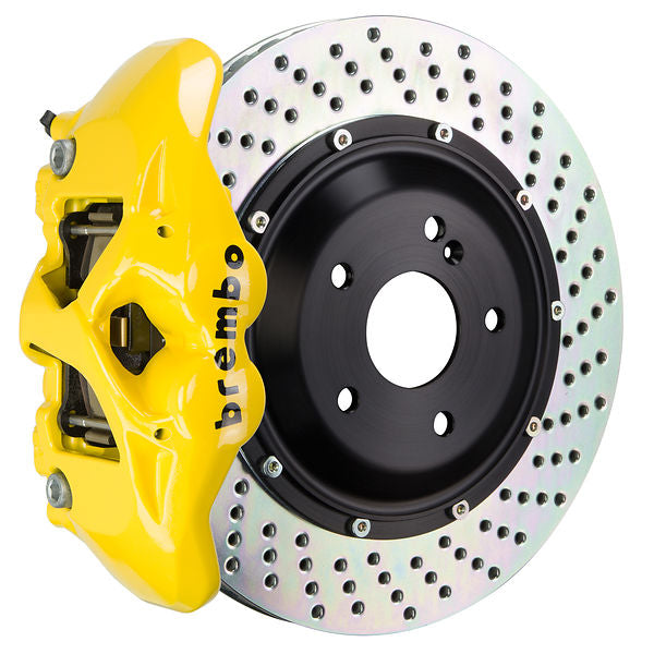 Brembo GT|BM rear brake kit for Porsche 997/991/992 – s caliper 4 piston 2 piece 345 380mm drilled yellow