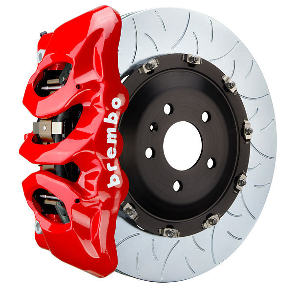 Brembo GT|BM front brake kit for Porsche 997 – t caliper 6 piston 2 piece 365 380mm slotted Type 3 red