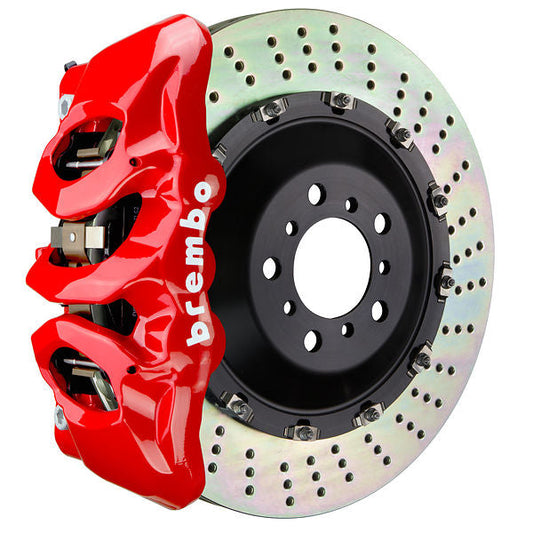 Brembo GT|BM front brake kit for BMW G45 – t caliper 6 piston 2 piece 405mm drilled red