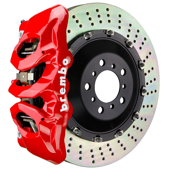 Brembo GT|BM front brake kit for BMW G60 – t caliper 6 piston 2 piece 405mm drilled red