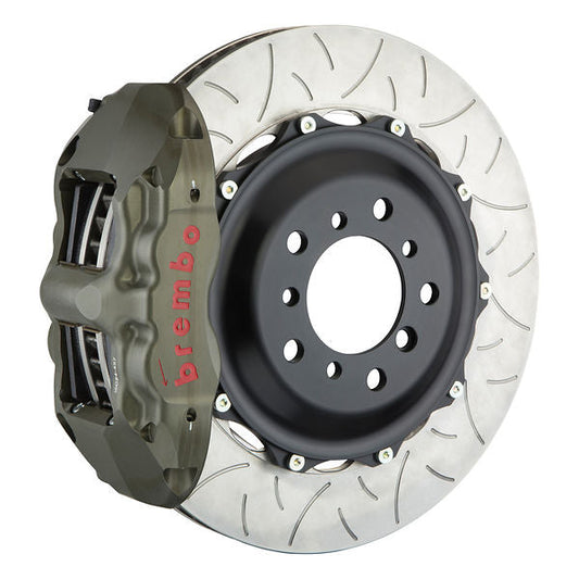 Representative image — Brembo PISTA brake system with 355x32 Type 3 disc; used in the Brembo PISTA system this 355x32 replacement disc belongs to