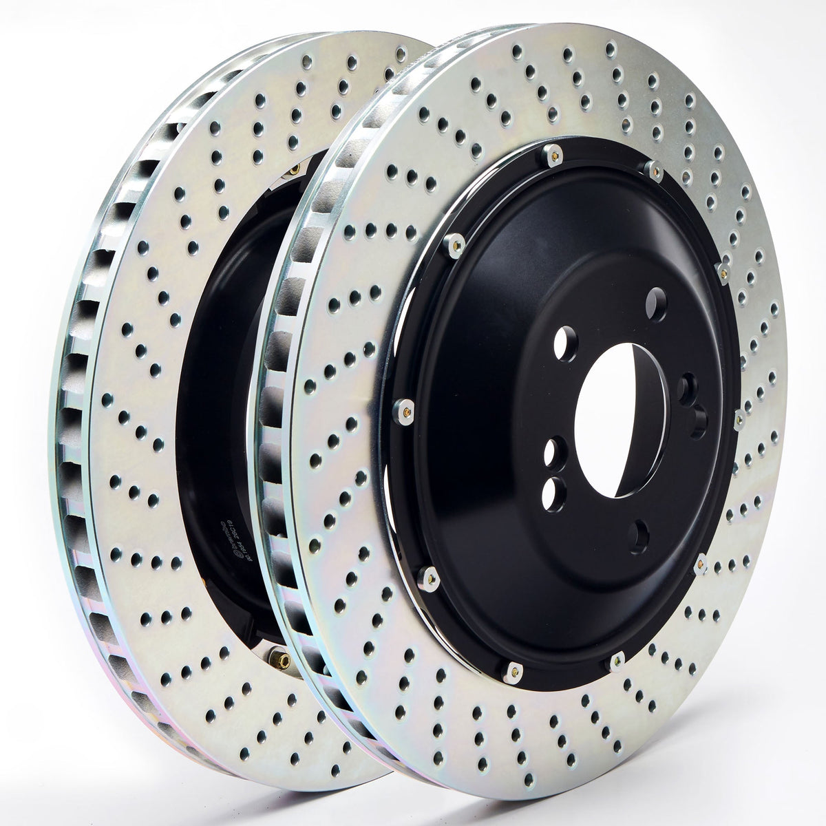 Representative image — Brembo GT brake system that uses the 330x34 Drilled, Silver replacement disc