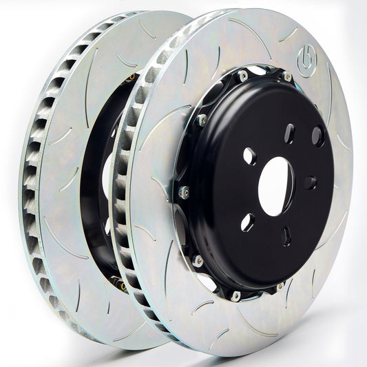 Representative image — Brembo Type 3L slotted disc; used in the Brembo GT system this 350x34 replacement disc belongs to