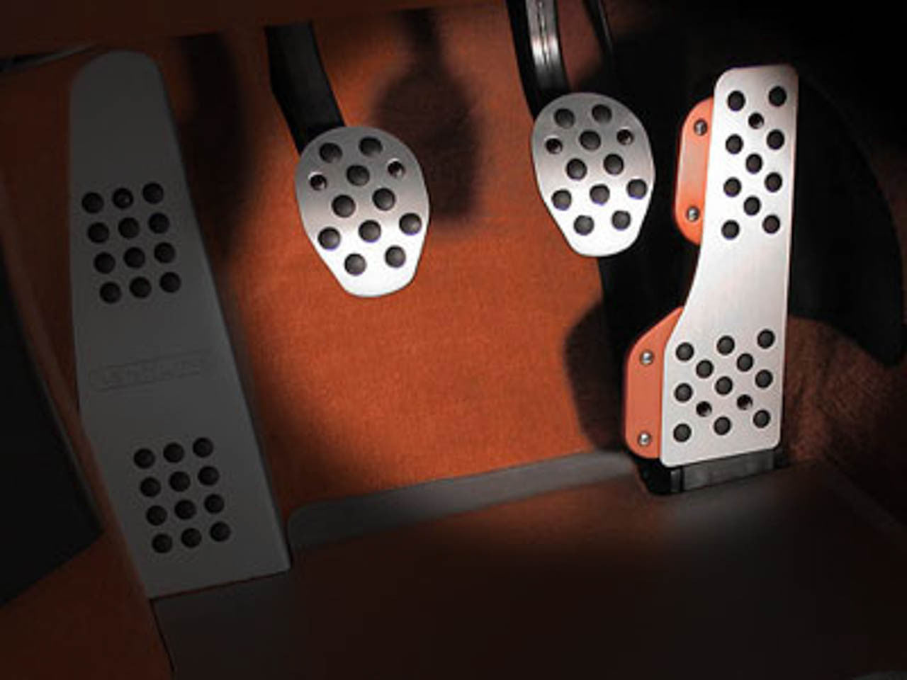 Rennline Pedal Set - 4 Piece - Rubber Grip - Porsche - SKU# P71.60.59C