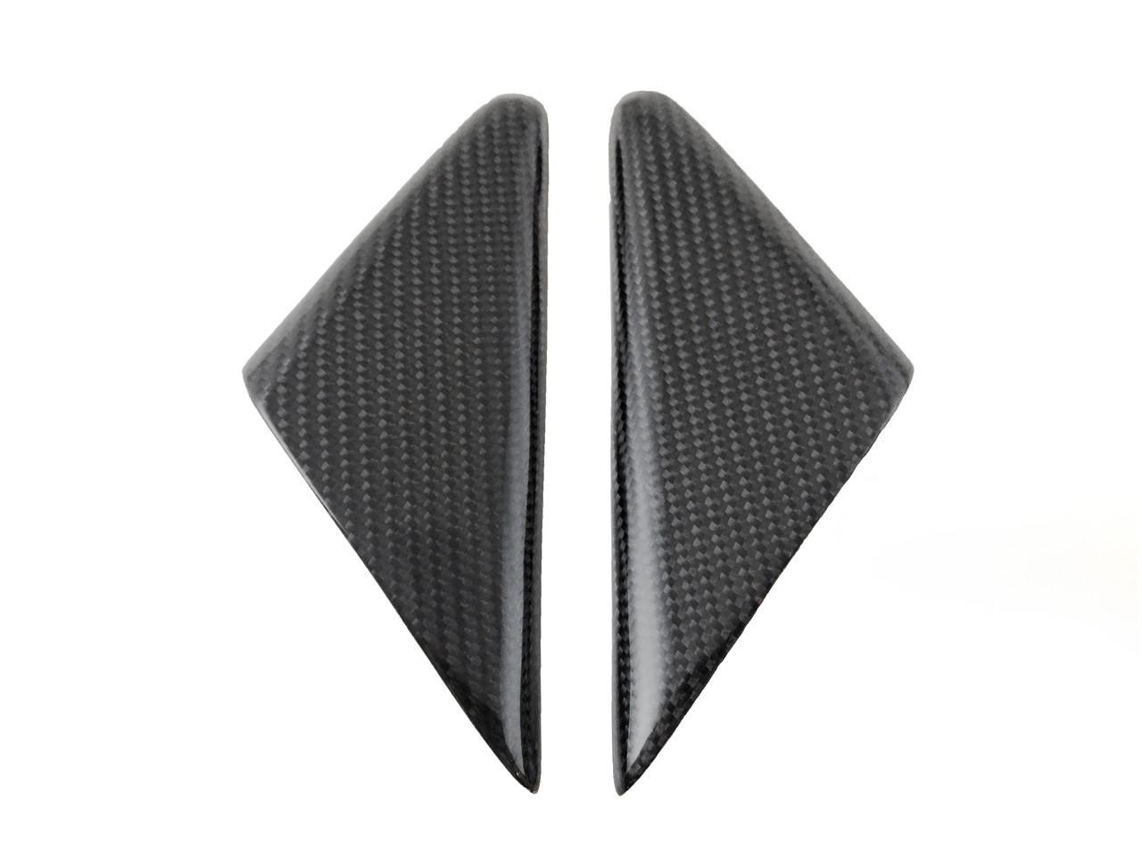 Carbon Fiber Outer Door Mirror Triangle Trim - Porsche 718 Boxster 2016+