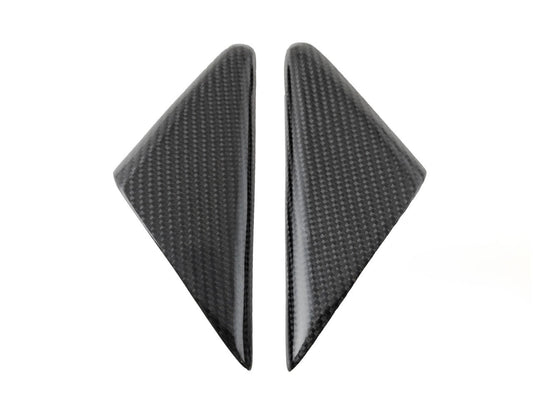 Carbon Fiber Outer Door Mirror Triangle Trim - Porsche 718 Boxster 2016+
