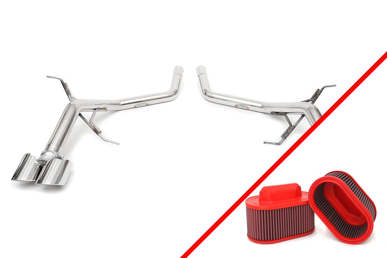 Fabspeed Maserati Quattroporte Muffler Bypass Pipes (2004-2012)