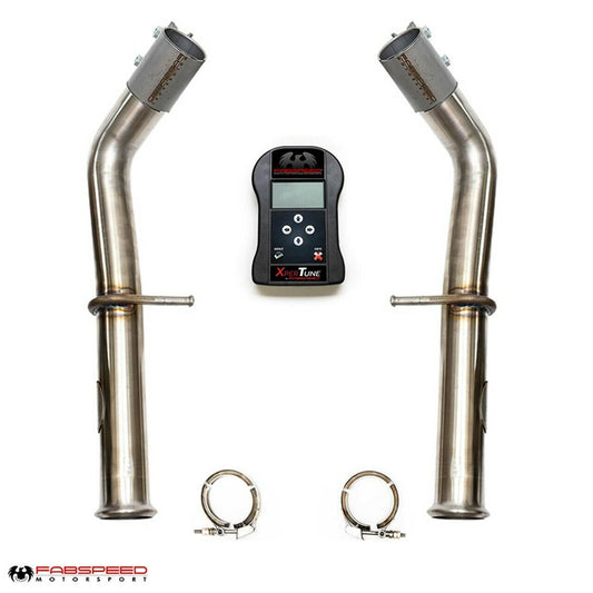 Fabspeed Mercedes-Benz G63 AMG 2nd link comp. Pipes with XperTune Performance Software (2019+)