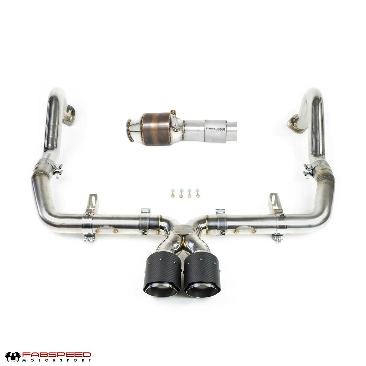 Fabspeed Porsche 718 Boxster/Cayman Maxflo + Sport Cat Package (2017+)