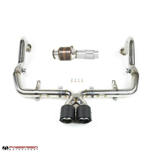 Fabspeed Porsche 718 Boxster/Cayman Maxflo + Sport Cat Package (2017+)