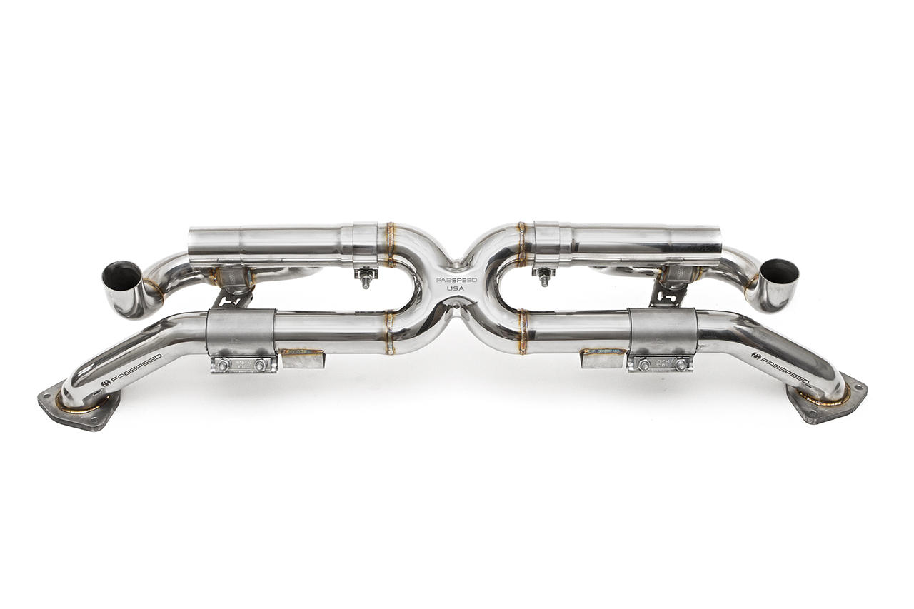Fabspeed Porsche 991 Carrera Valvetronic Center Muffler Bypass X-Pipe (Valved Exhaust Only) (2012-2016)