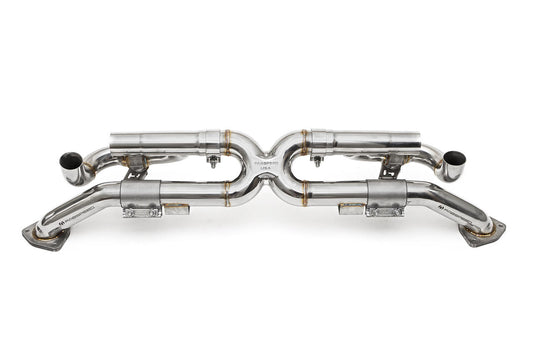 Fabspeed Porsche 991 Carrera Valvetronic Center Muffler Bypass X-Pipe (Valved Exhaust Only) (2012-2016)