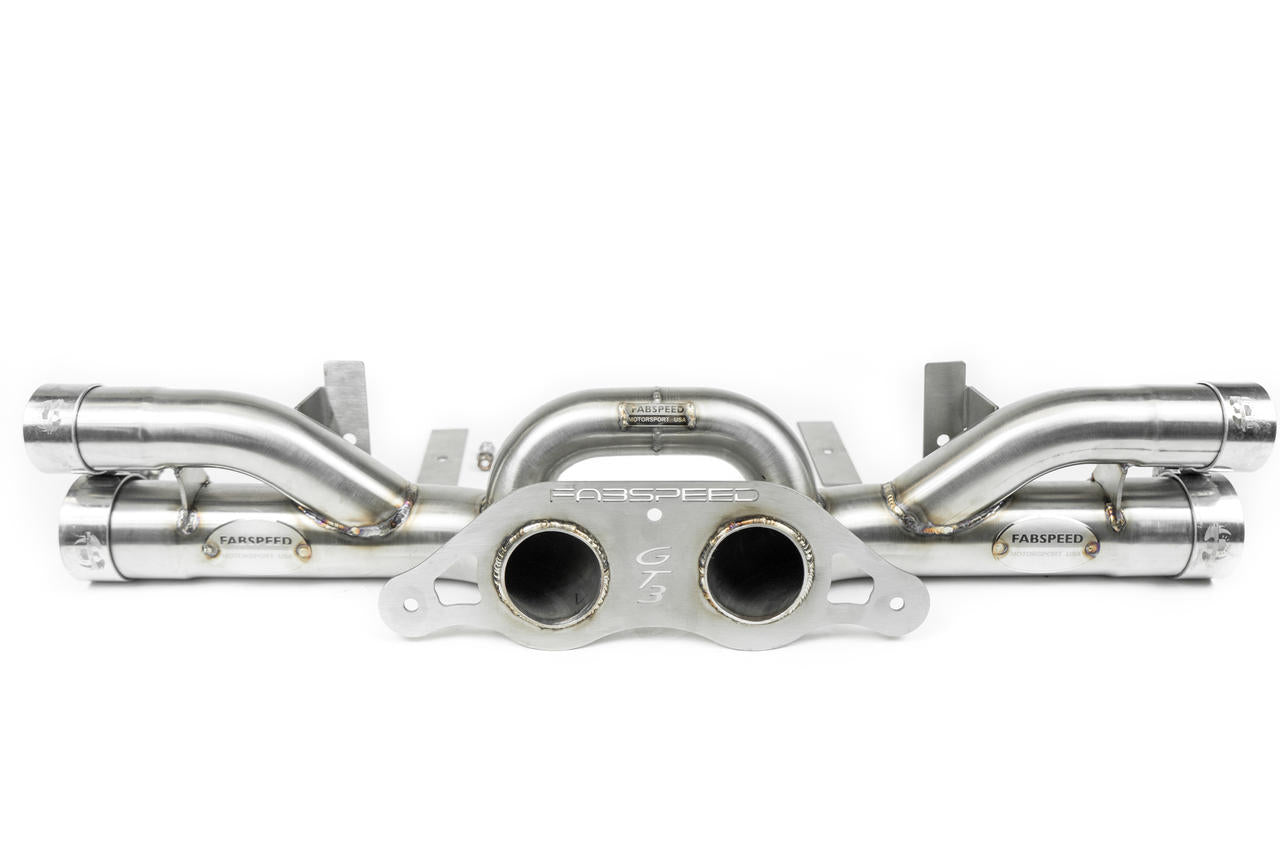 Fabspeed Porsche 991.2 GT3 / GT3 RS Center Muffler Bypass Pipe 2017- 2019