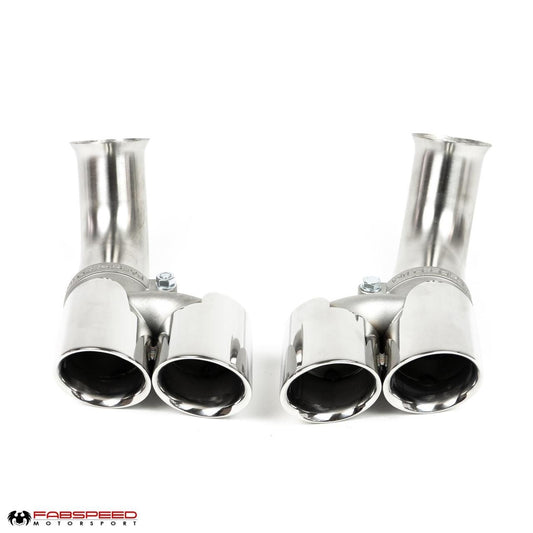 Fabspeed Porsche 996 Carrera Deluxe Quad-Style Tips - Short (1999-2001)