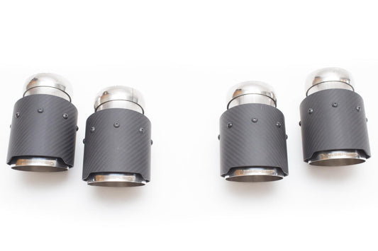 Fabspeed Porsche E3 Cayenne S 2.9L Turbo Deluxe Quad Style Tips