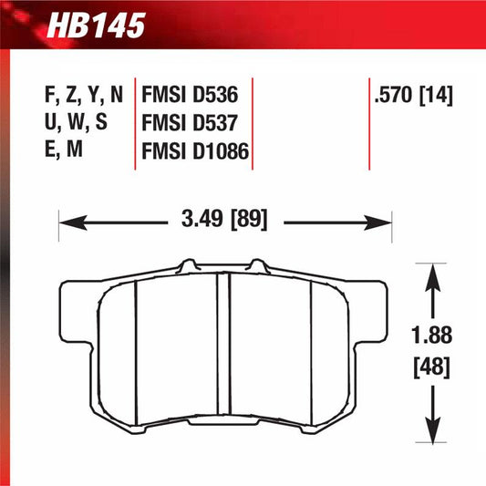 Hawk HB154Z.570 Performance Ceramic Street Pad