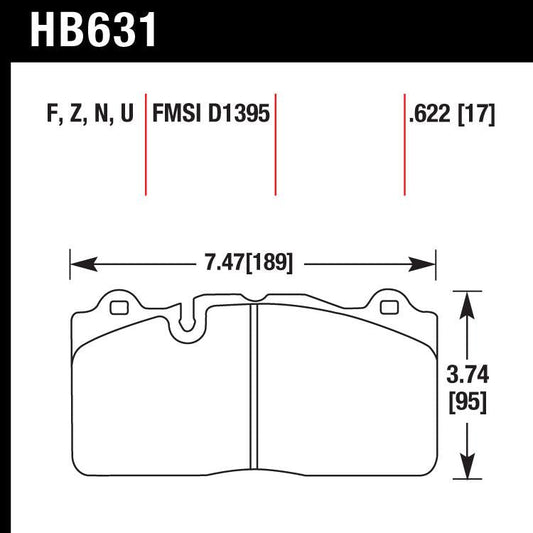 Hawk HB631F.622 Street Performance Pad - HPS Compound