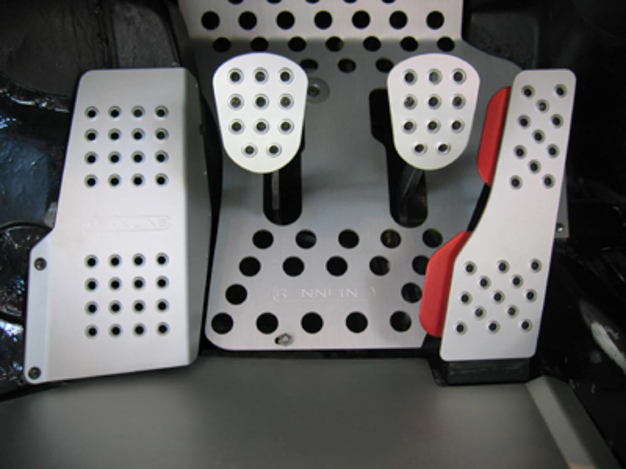 Rennline Pedal Set - 4 piece - Perforated - Porsche - SKU# P45.21.19
