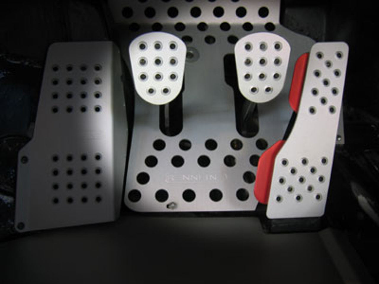 Rennline Pedal Set - 4 Piece - Perforated - Porsche - SKU# P45.21.13