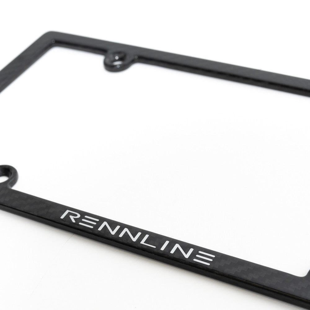 Rennline Carbon Fiber License Plate Frame for Porsche & BMW – Lightweight Exterior Upgrade