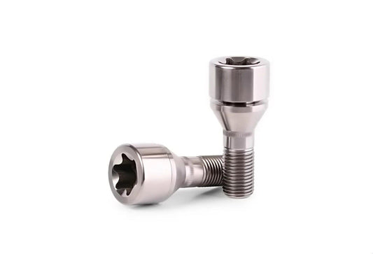 Ferrari 2 Piece - 62mm Titanium Wheel Bolts With Polished Finish 360 458 Italia  Spider 458 Speciale  Aperta 488 GTB  Spider 488 Pista 575 599 812 Superfast F12 Berlinetta F355 F430 Ferrari
