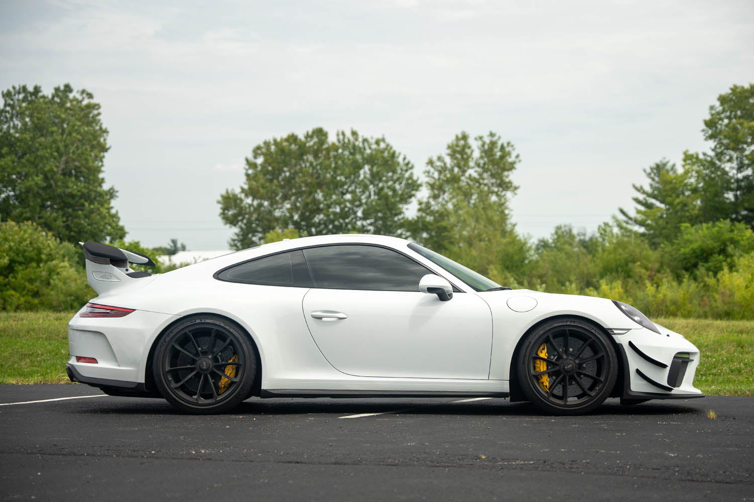 Verus wing riser installed - Porsche 991 GT3