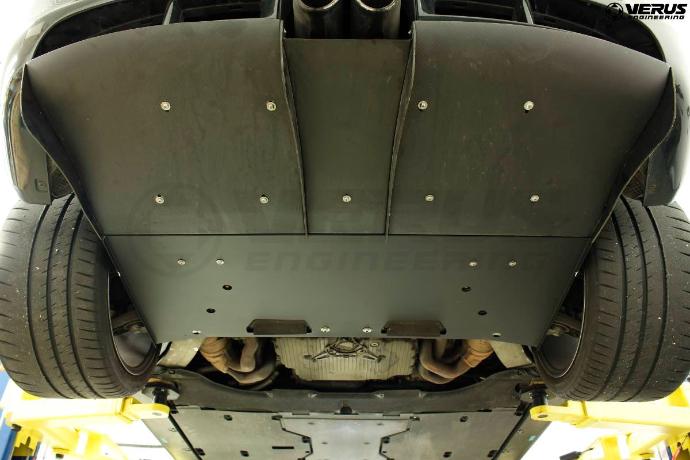 Verus underbody panel detail - Porsche 987 Cayman