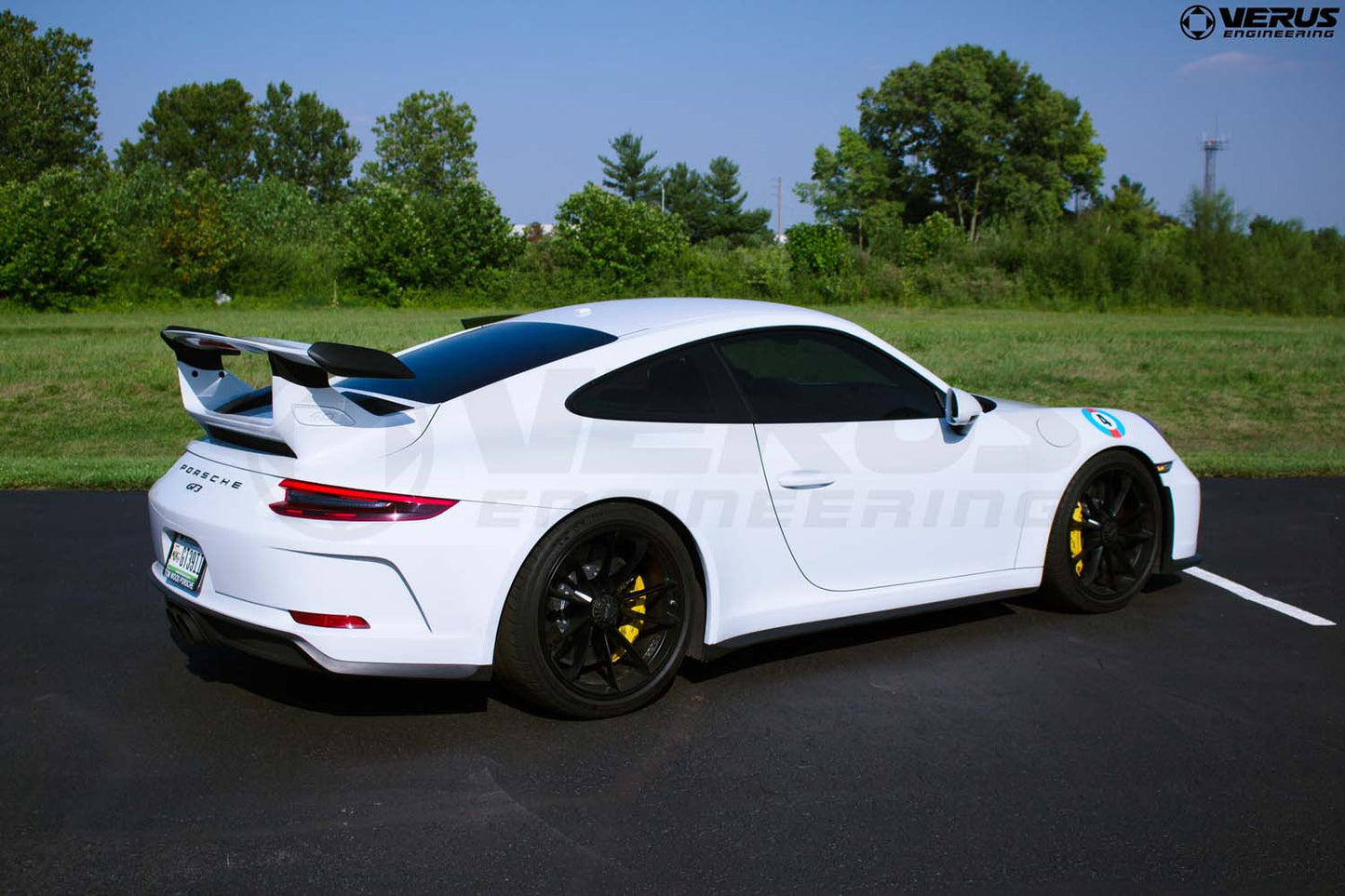 Verus wing riser side profile - Porsche 991 GT3