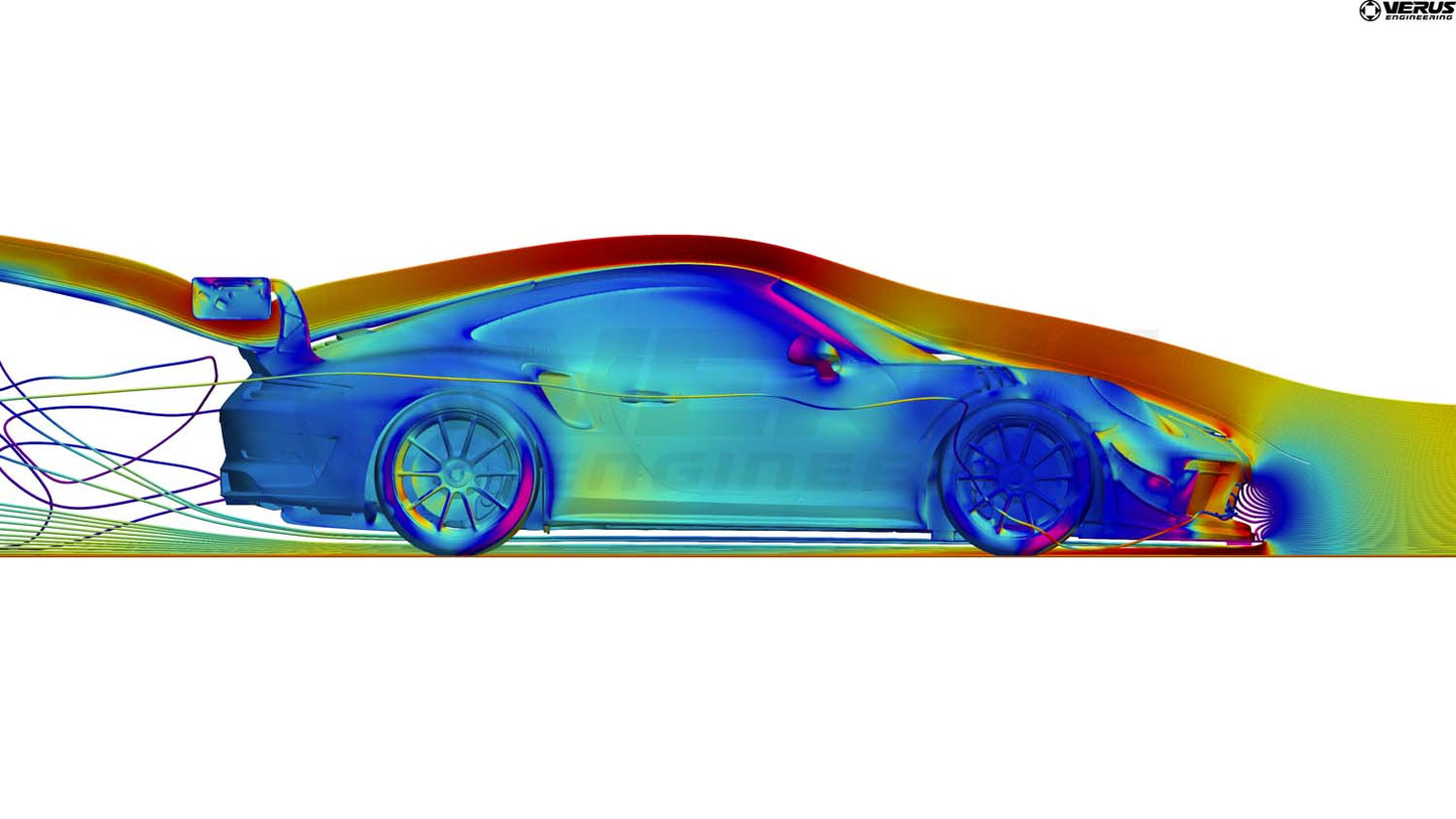 Verus front splitter carbon finish - Porsche 991.2 GT3 RS