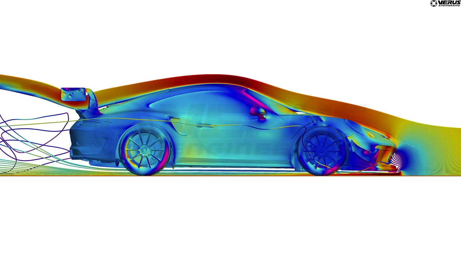 Verus front splitter carbon finish - Porsche 991.2 GT3 RS
