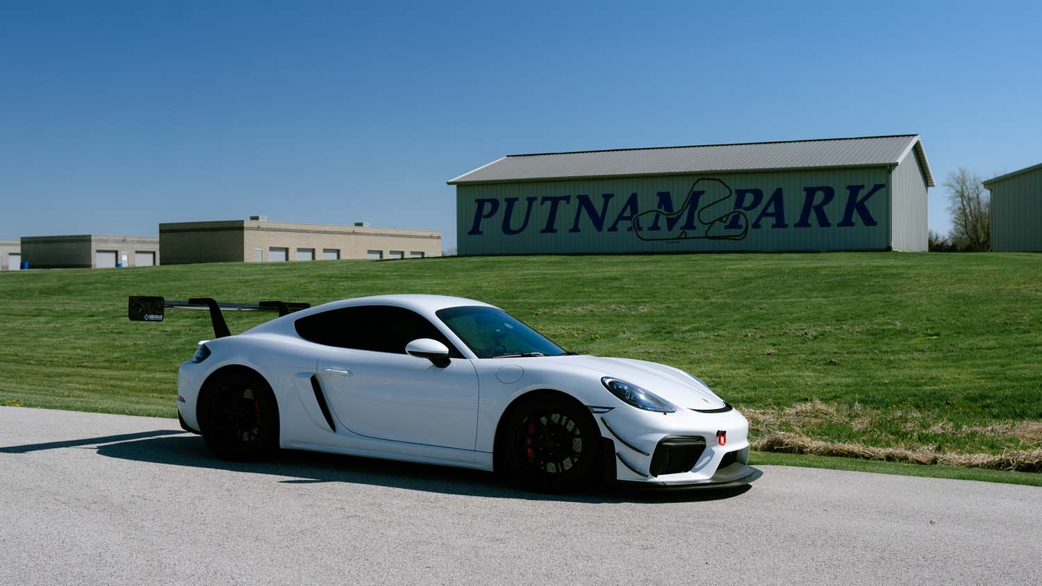 Verus Engineering Front Splitter Kit - Porsche 718 GT4 angle view