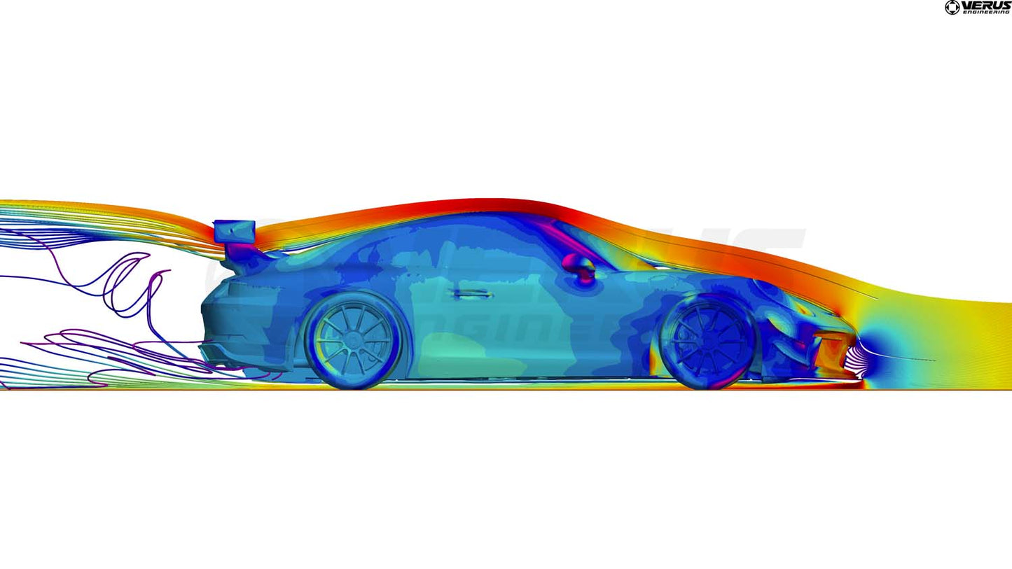 Verus front splitter underside - Porsche 991.2 GT3