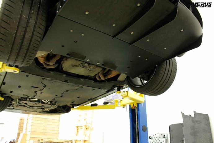 Verus underbody panel installed - Porsche 987 Cayman
