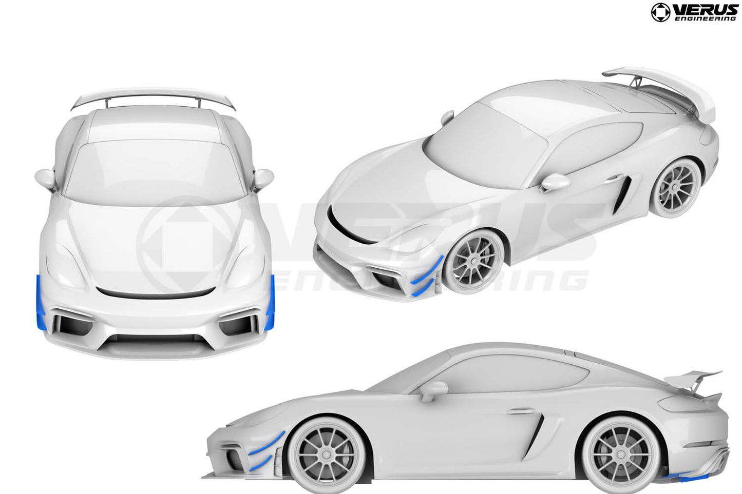 Verus dive planes upper element - Porsche 718 GT4