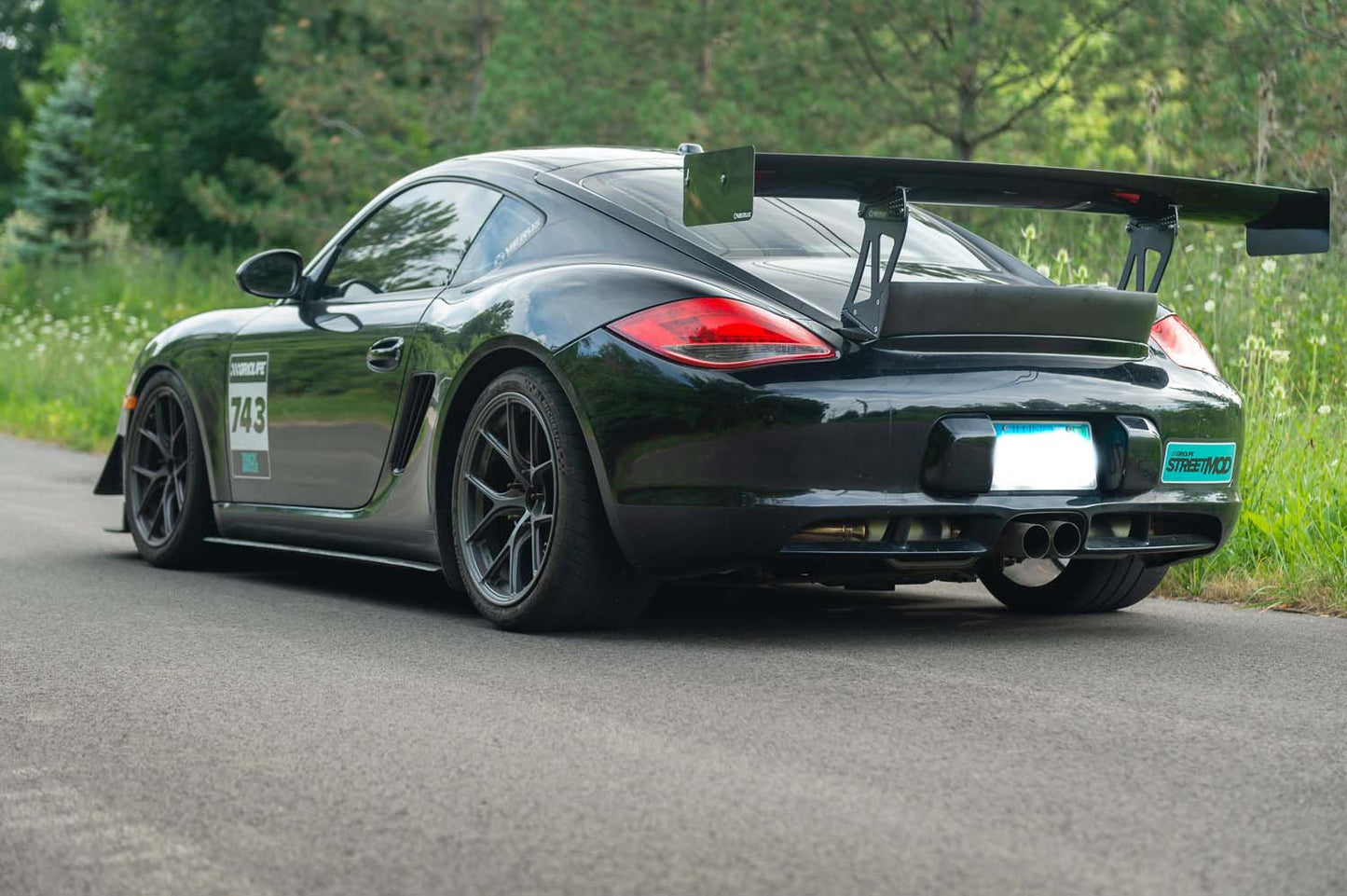 Verus UCW rear wing hardware - Porsche 987 Cayman