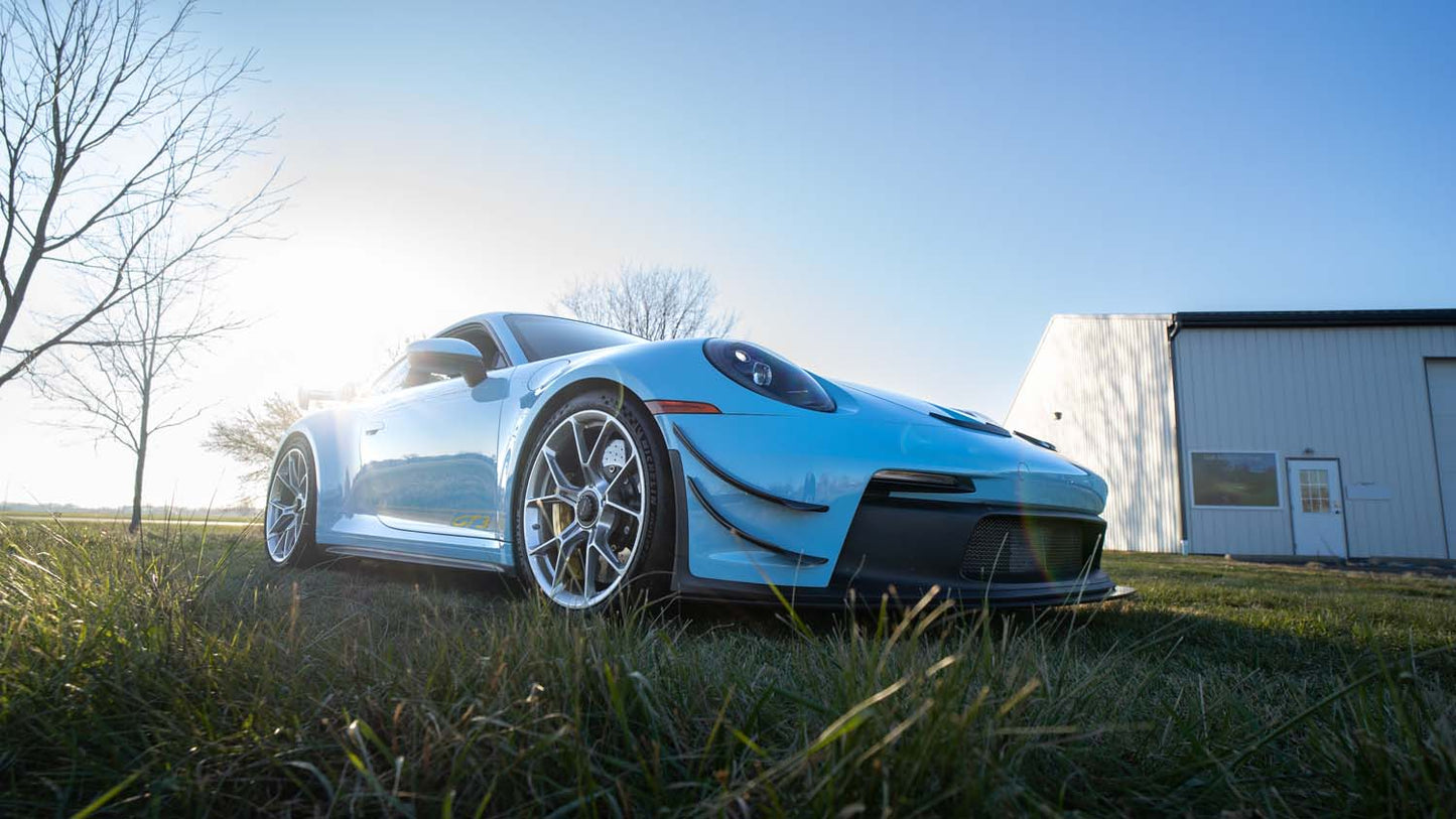 Verus Engineering dive planes - Porsche 992 GT3 installed
