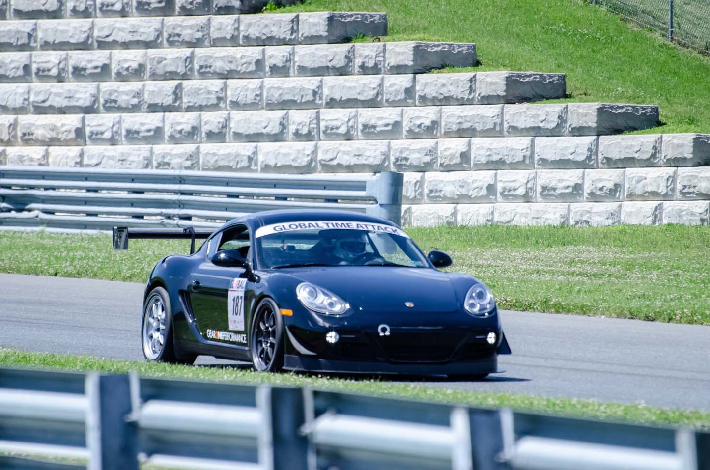 Verus front splitter corner detail - Porsche 987.2 Cayman