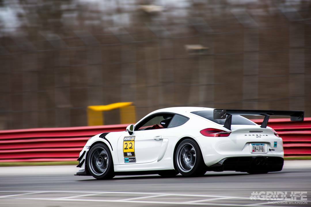 Verus V1X rear wing detail - Porsche 981 718 GT4